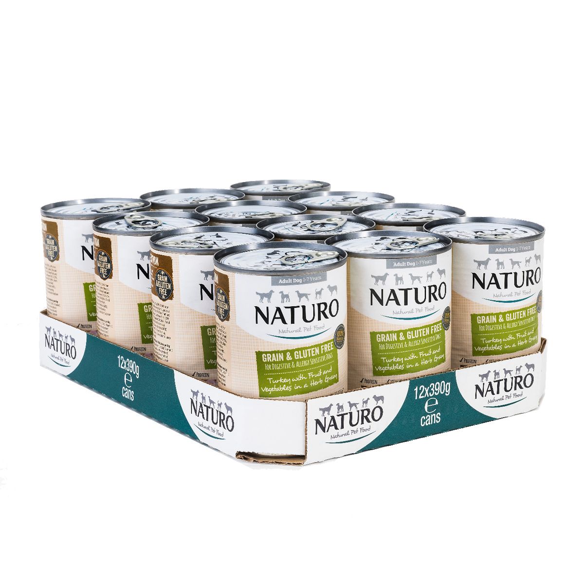 Adult Dog Grain & Gluten Free Turkey in a Herb Gravy, 390g X12