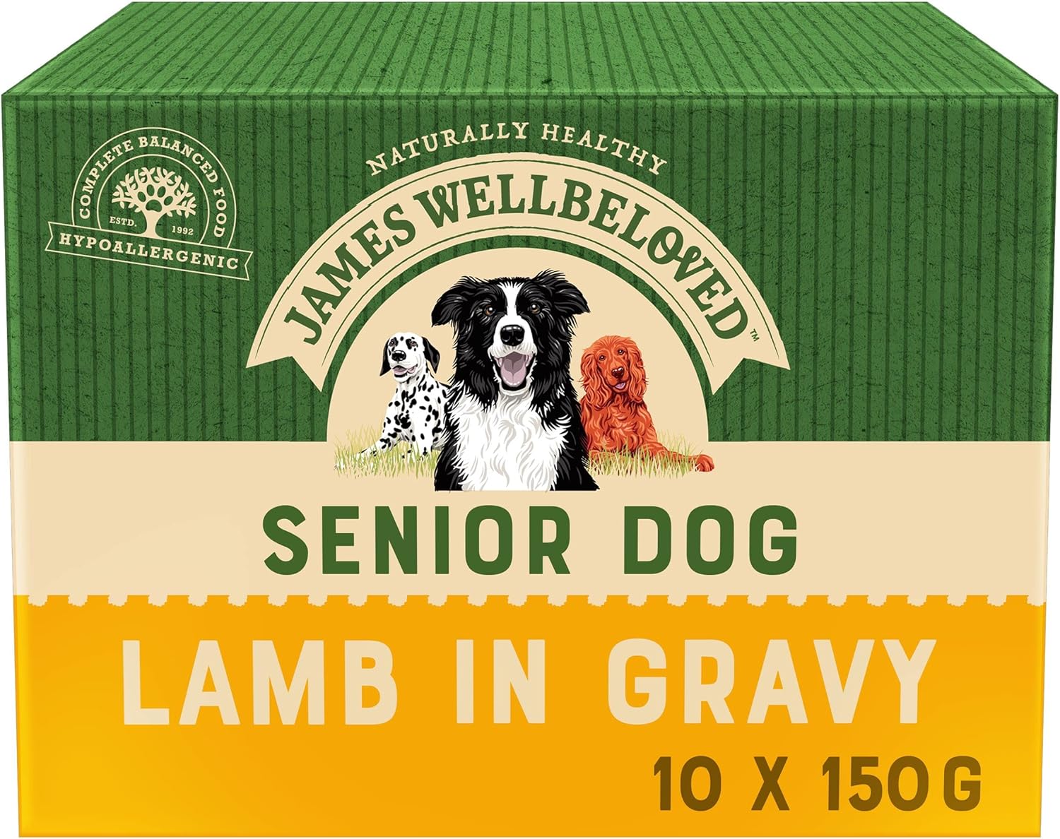 James Wellbeloved Seniour Dog Lamb Pouch 10x150G