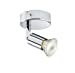 Ceiling Light GU10 50 Watt Single Spotlight Chrome LED Compatible