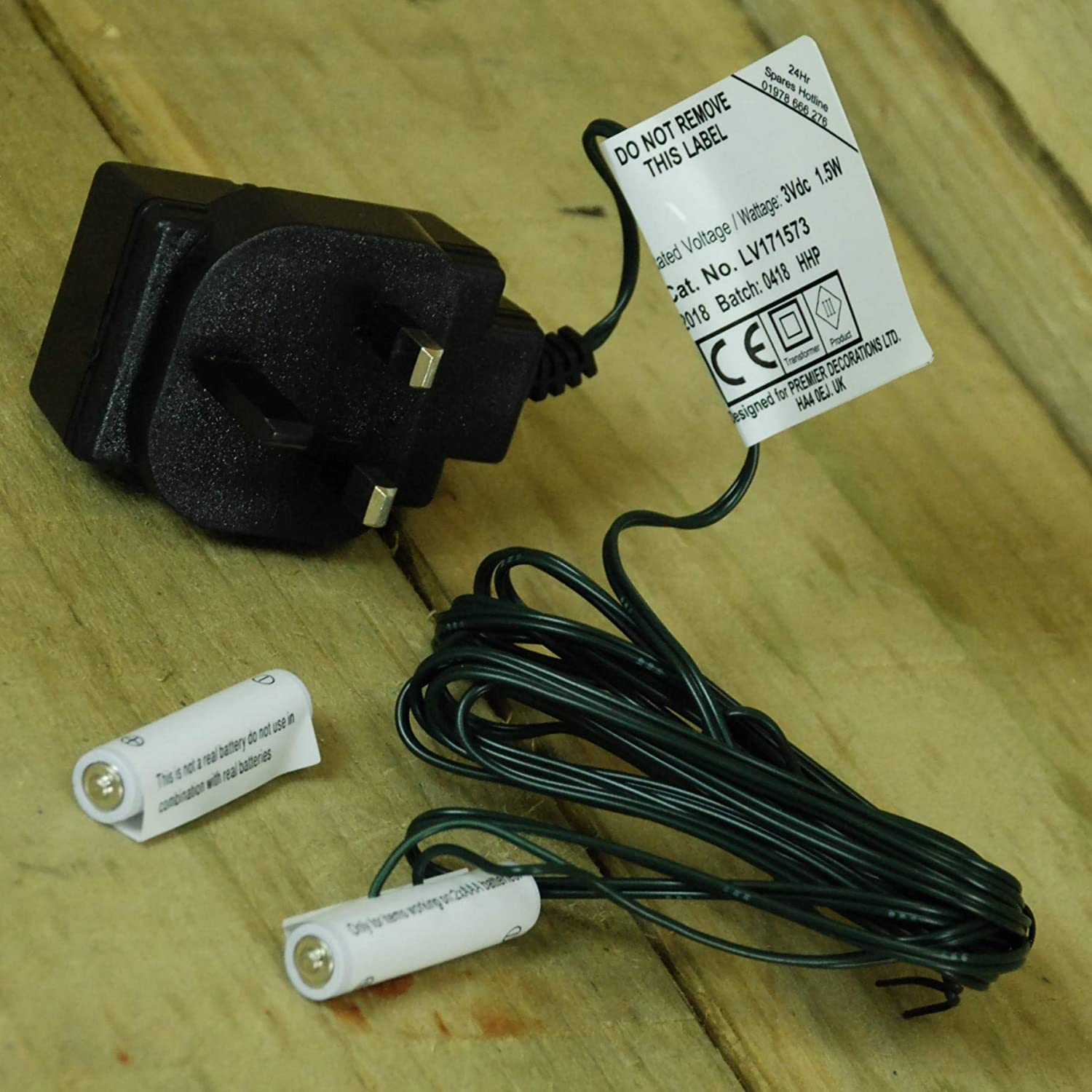 2 x AAA 3V Mains Adaptor Battery Replacement