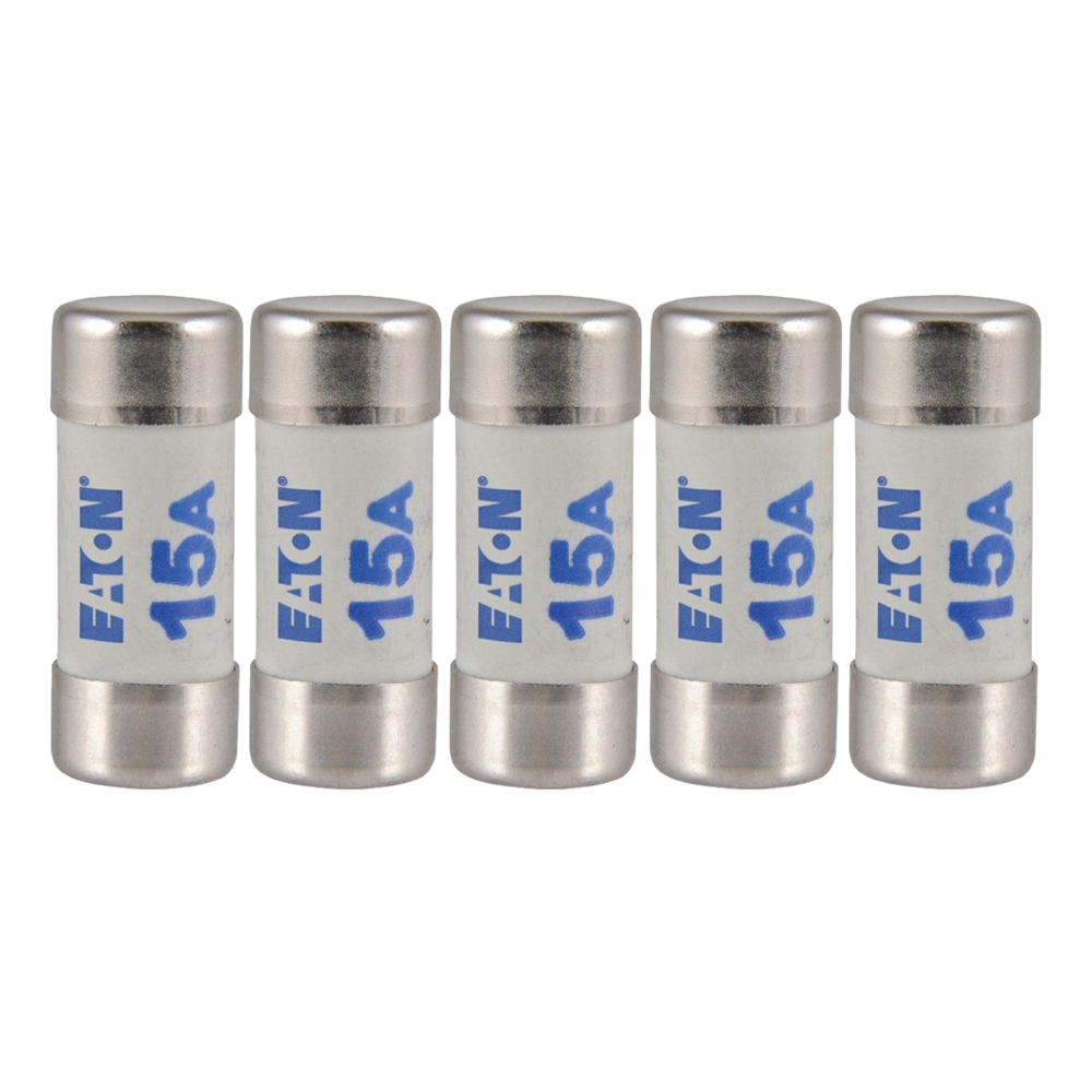 15A BS1361 Domestic Consumer Unit Fuse, 5 Pack