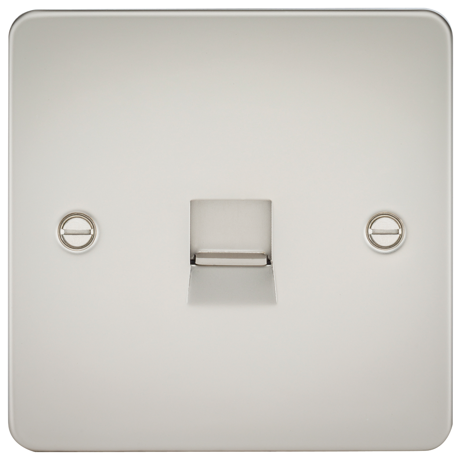 Flat Plate Telephone extension socket - pearl