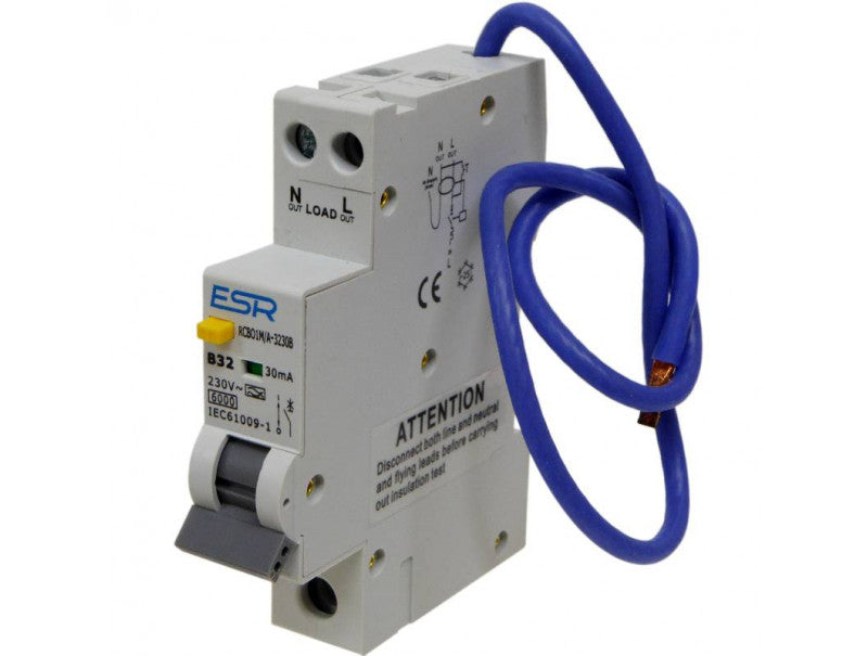 Single Pole Mini RCBO, 32A 30ma