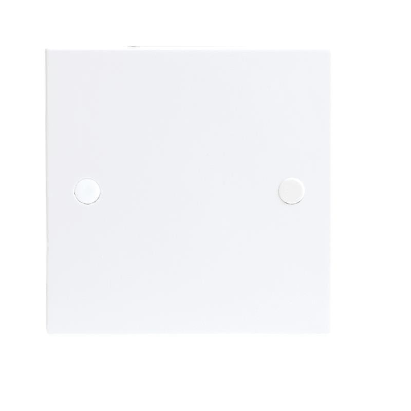 White 1G Blanking Plate Electric Wall Switch Box