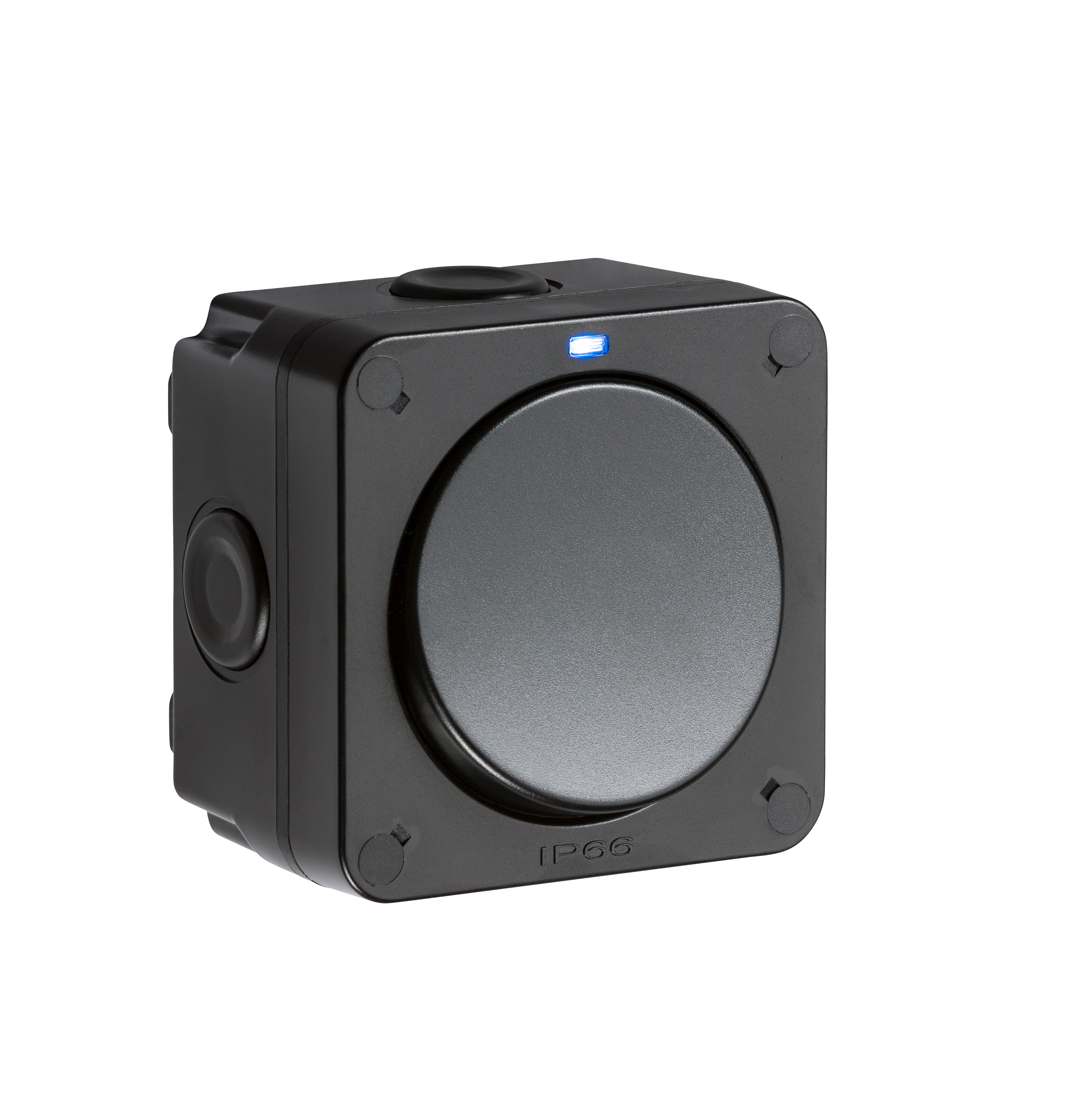 IP66 1G SP 2 Way Switch - Black