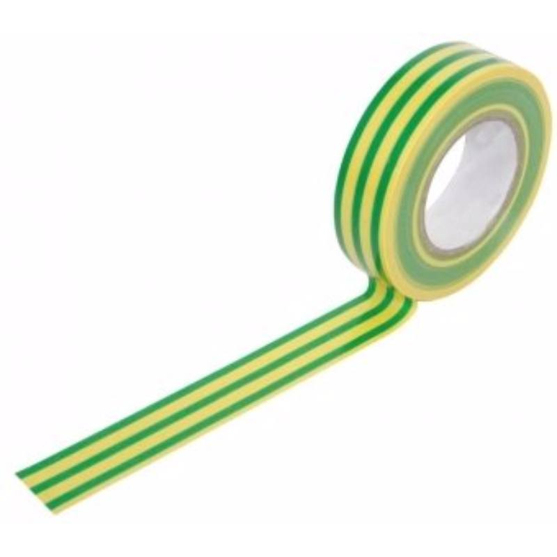 19mm 20m Electrical Adhesive PVC Insulation Tape Flame Retardant - Green