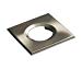 Traditional IP65 Square Fire Rated Bezels for FireKnight - Brushed Chrome