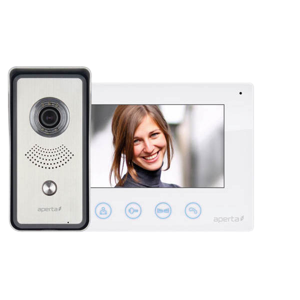 Aperta Single Way Colour Video Door Entry System Kit