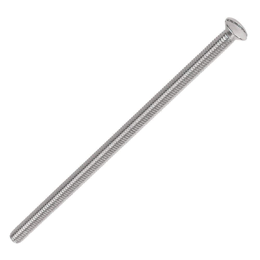 M3.5 X 60mm Nickel Plated Electrical Plug Socket Screws - 100 Pack