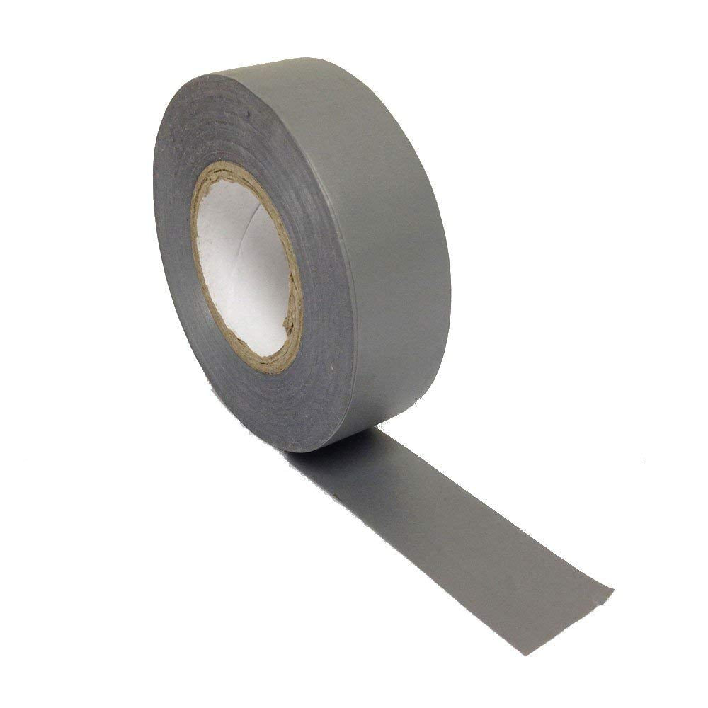 19mm 20m Electrical Adhesive PVC Insulation Tape Flame Retardant - Grey