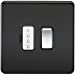 13A Screwless Matt Black Switched Fused Spur Connector Unit
