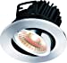 FireKnight Tilt 7W IP20 LED Downlight With Chrome Bezel - Warm White