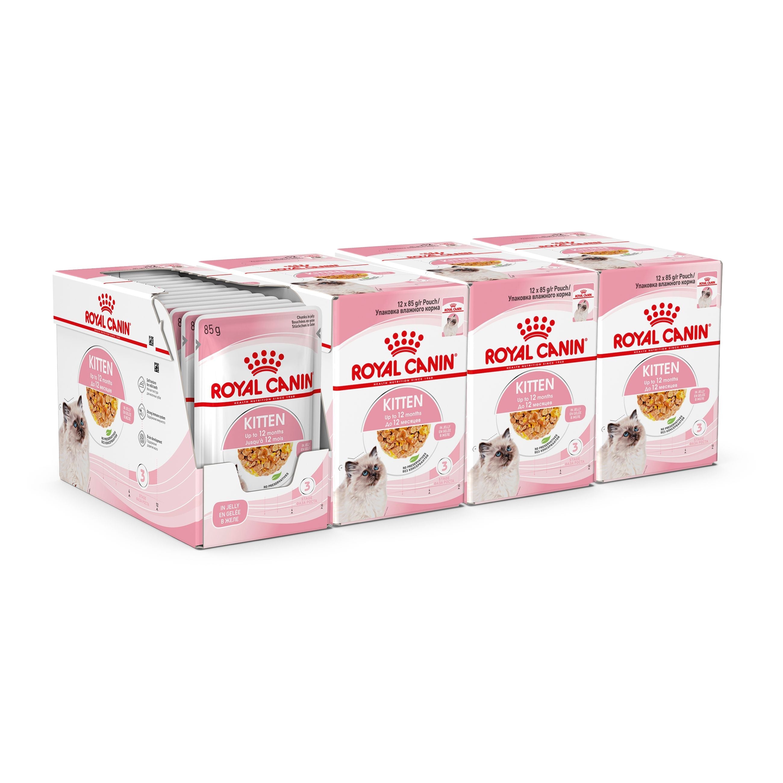 Kitten In Jelly Wet Food, 85g x 12 Pack
