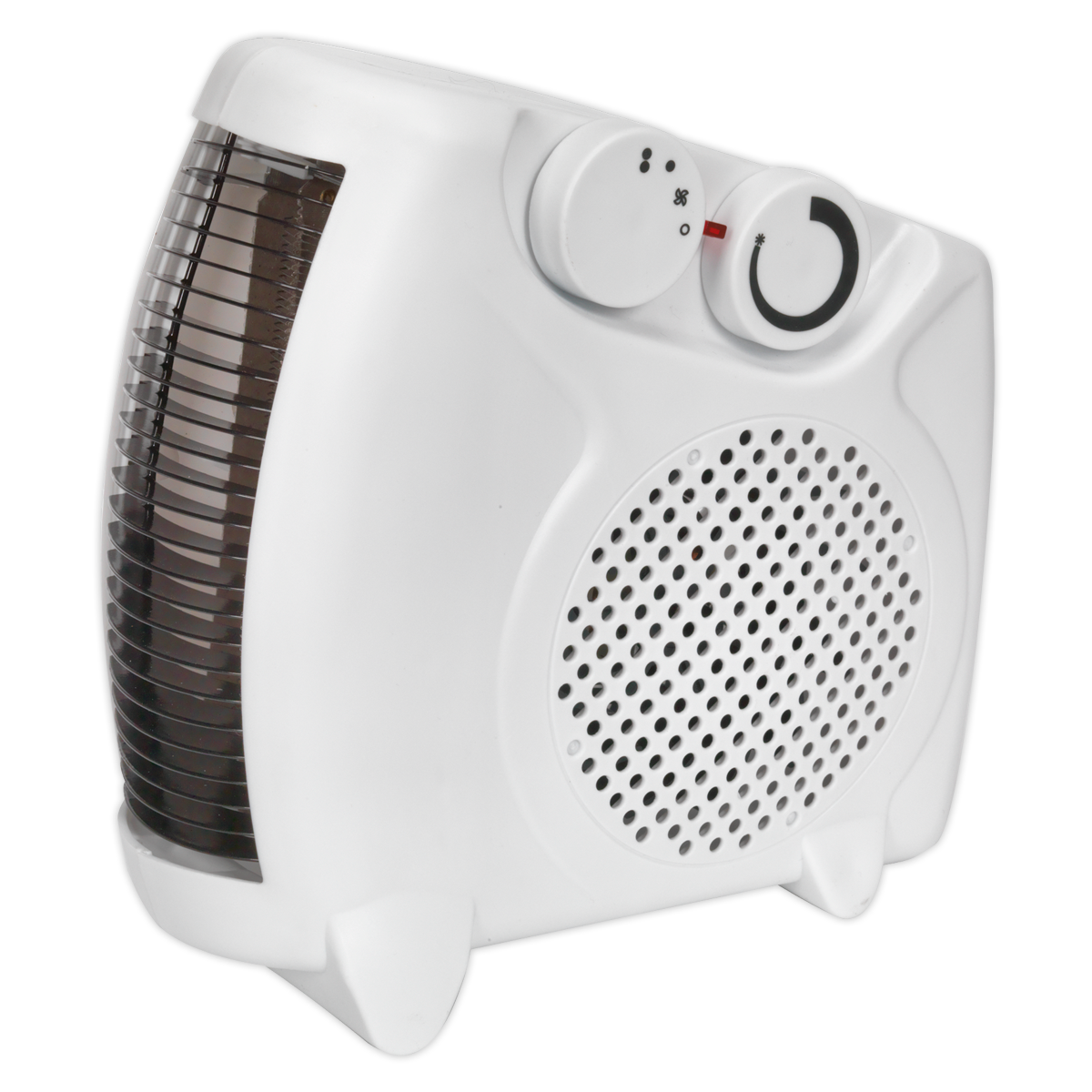 2kW Fan Heater With  2 Heat Settings & Thermostat