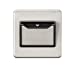 Screwless 32A 1G Key Card Switch - Brushed Chrome