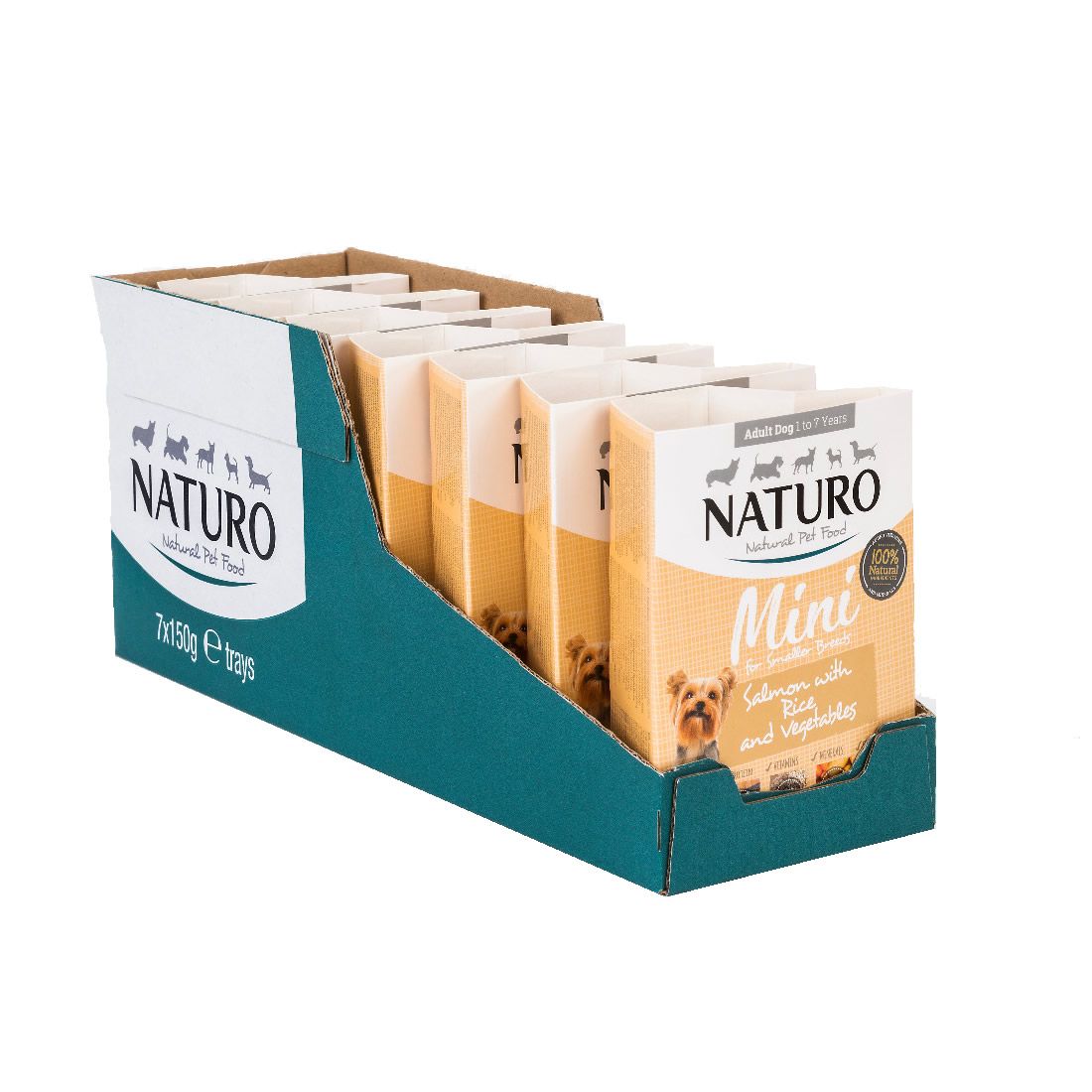 Adult Mini Dog Salmon with Rice & Vegetables, 150g X7