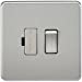 13A Screwless Brushed Chrome Switched Fused Spur Connector Unit