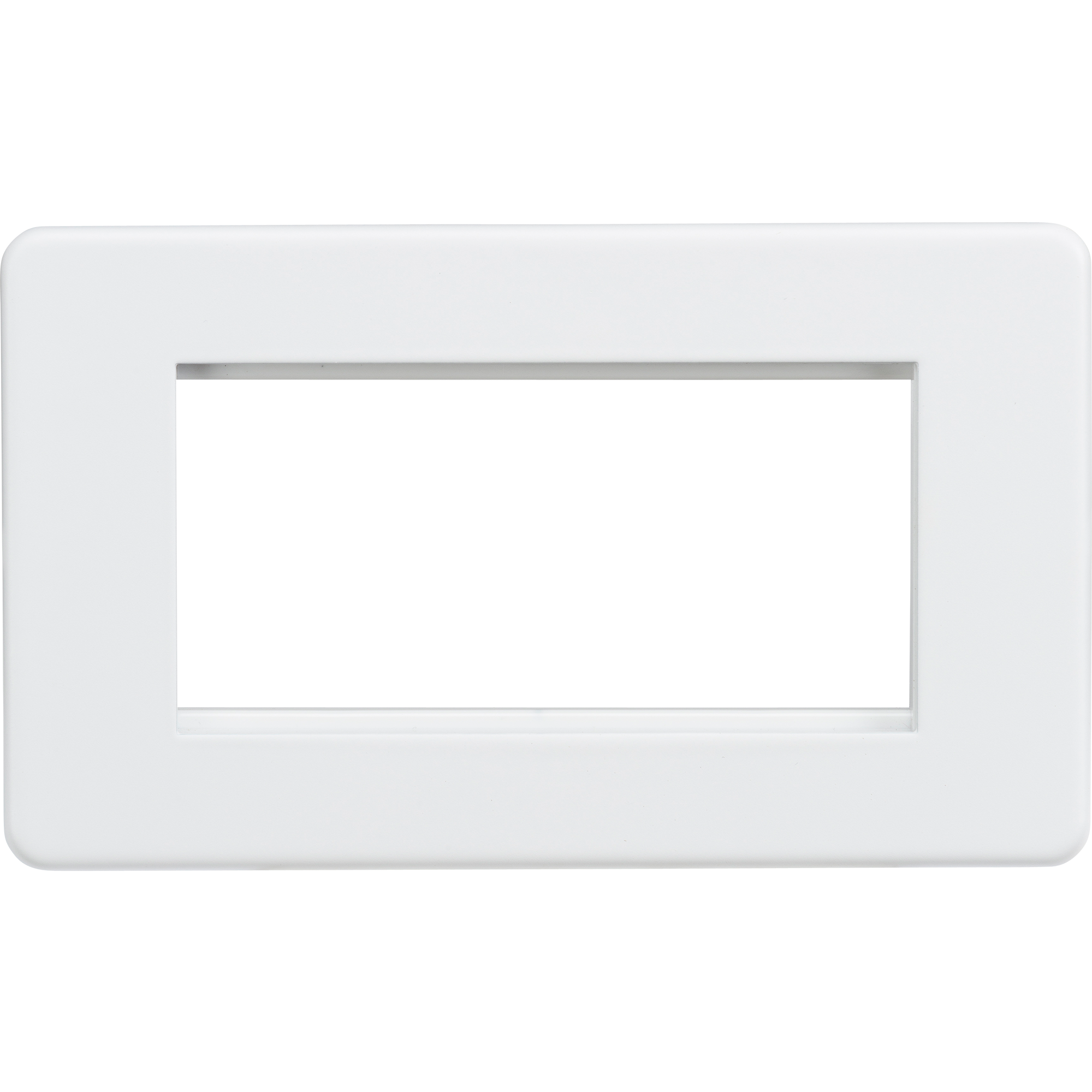 Screwless 4G Modular Faceplate - Matt White