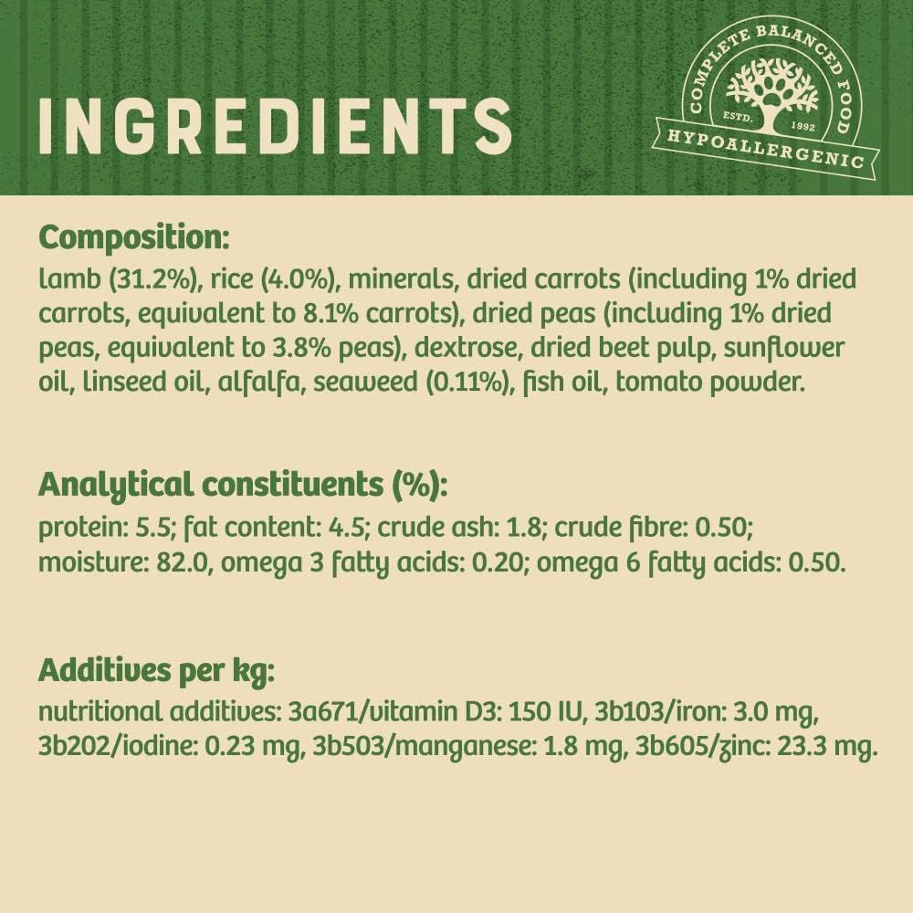 James Wellbeloved Puppy Lamb in Gravy 10 Pouches, Hypoallergenic Wet Dog Food, (10 x 150 g)