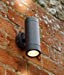 IP65 35W GU10 Aluminium Black Powder-coated Up/Down Wall Light