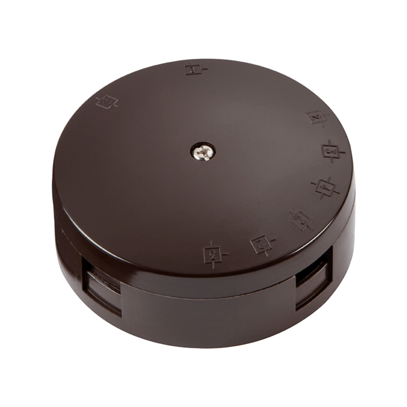 30A 3 Terminal Junction Box - Brown