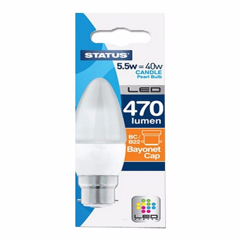 5.5W LED Candle Bulb - Bayonet Cap