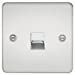 Flat Plate Telephone extension socket - polished chrome