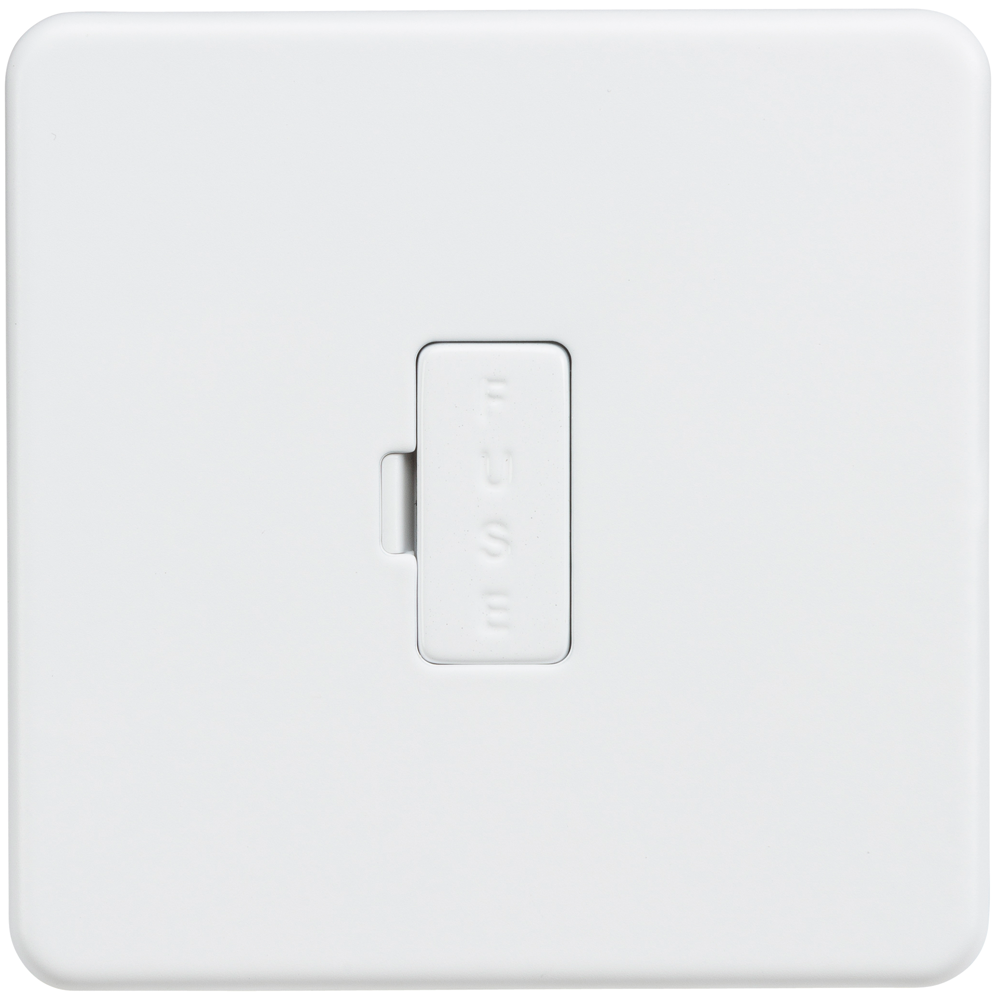 Screwless 13A Fused Spur Unit - Matt White