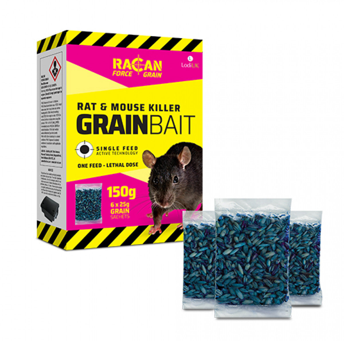 Force Rat & Mouse Killer Grain, 150g (6x25g)