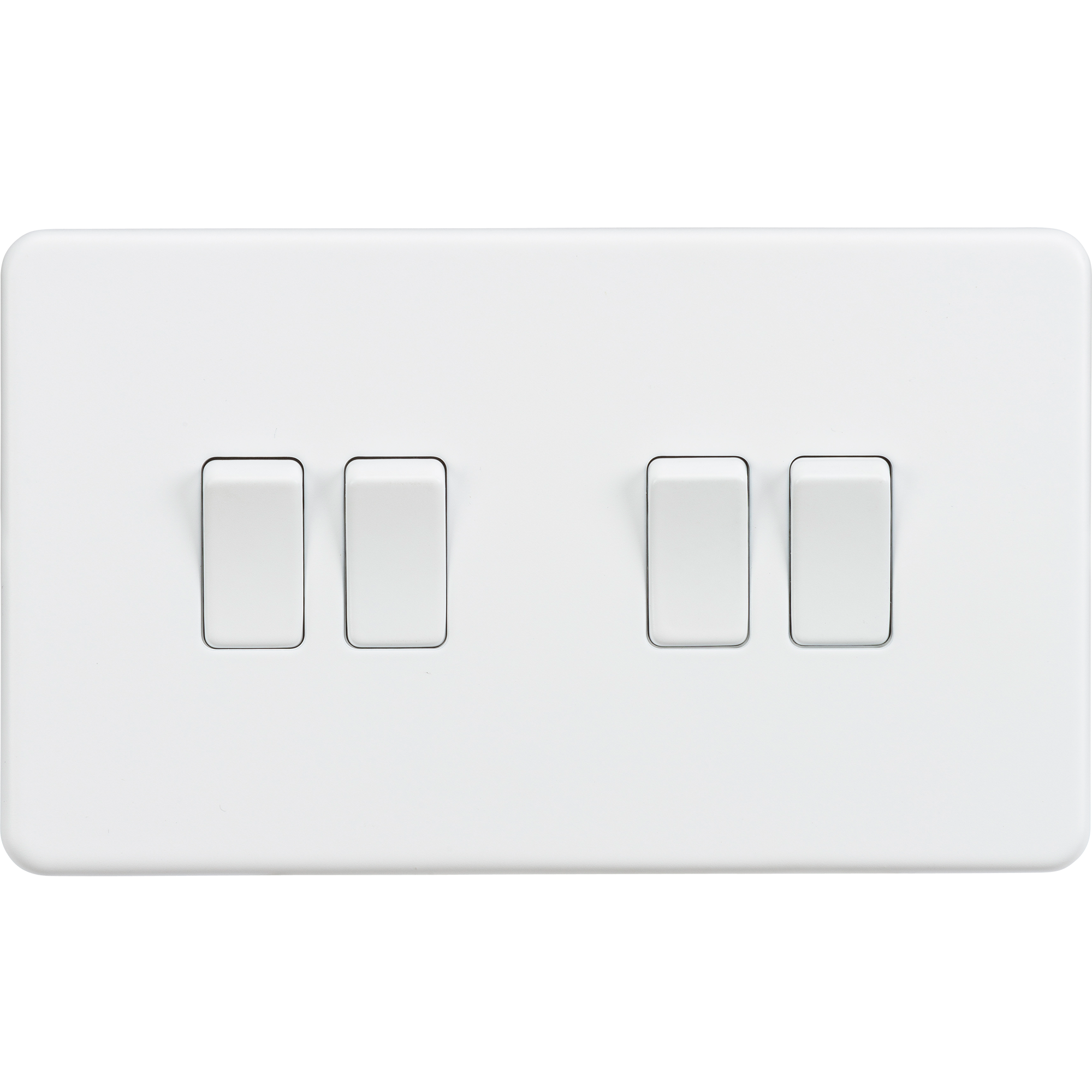 Screwless 10AX 4G 2-Way Switch - Matt White