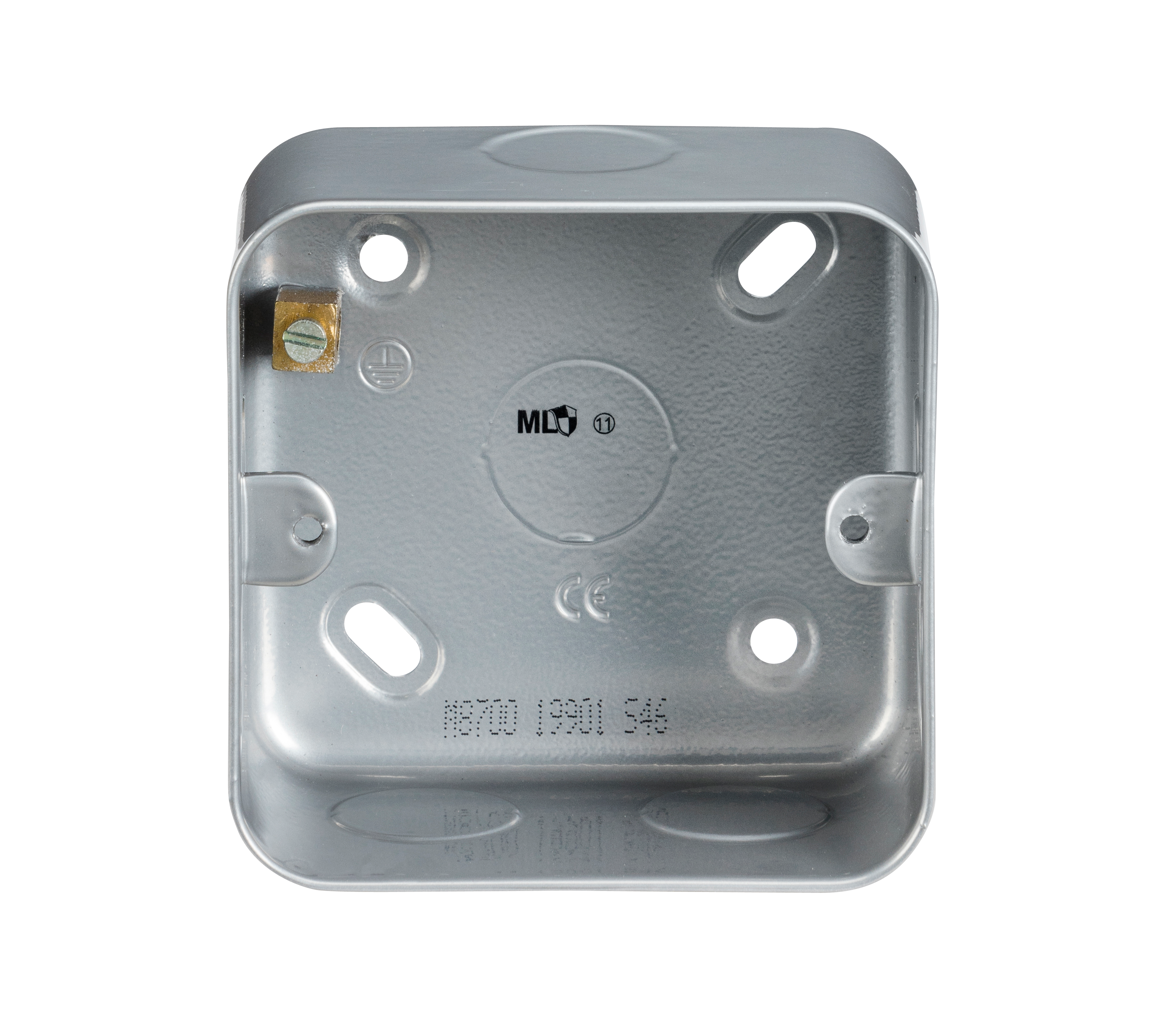 1 Gang 44mm Single Metal Back Box to Match Knightsbridge M Series