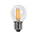 4W Round LED Filament Bulb - Edison Screw