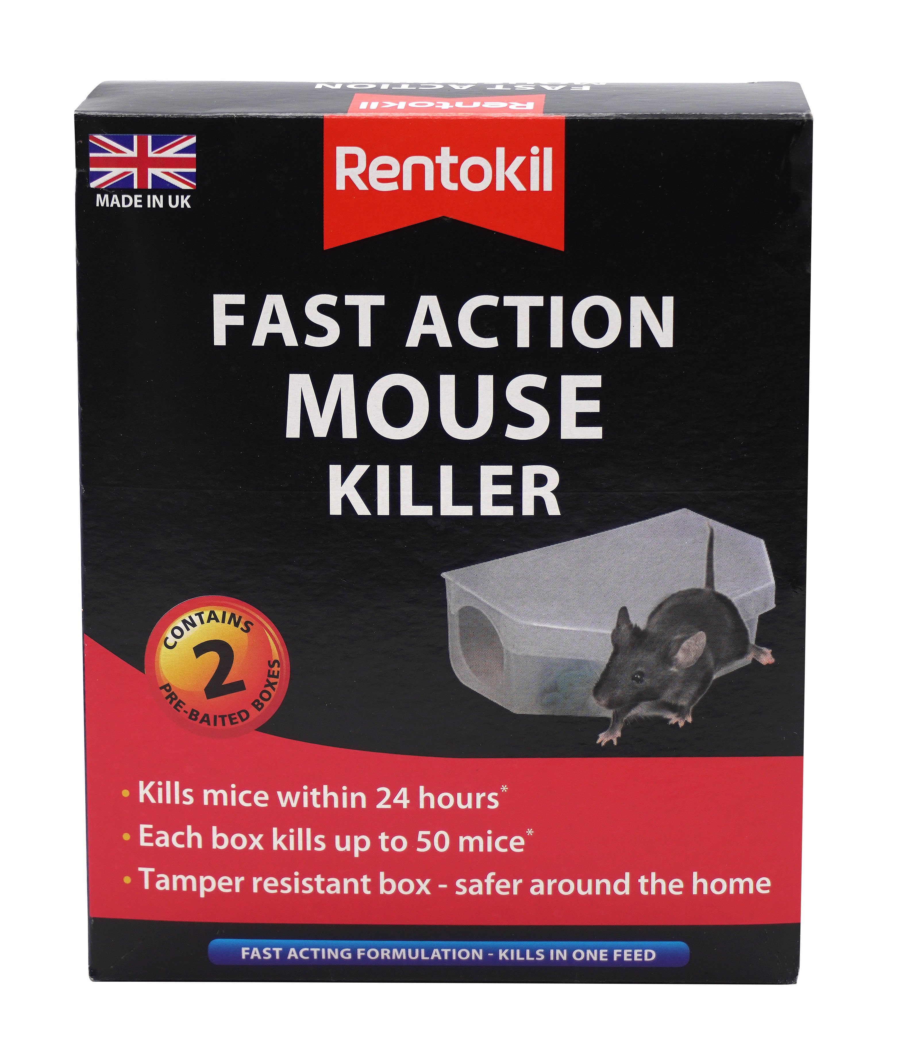 Fast Action Mouse Killer - Twin Pack