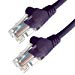 0.3m RJ45 CAT6 UTP Stranded Flush Moulded LS0H Network Cable - 24AWG - Purple