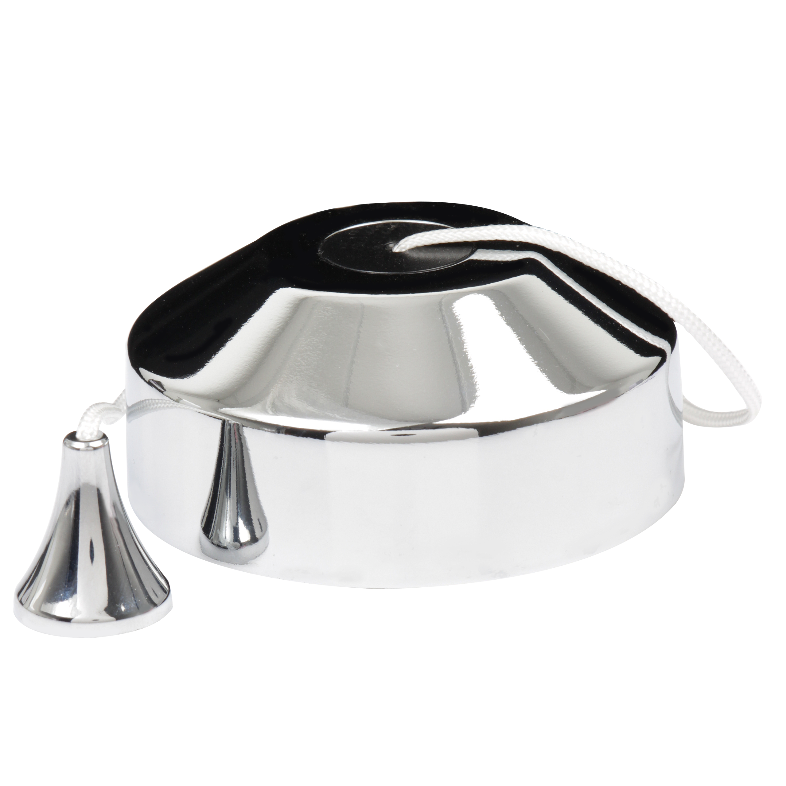 Polished Chrome Bathroom Pull Cord Ceiling Switch