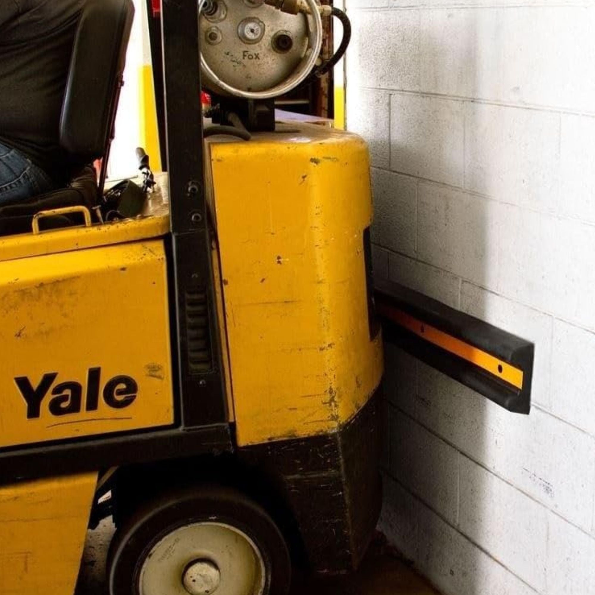 Rubber Wall Protector - Black & Yellow