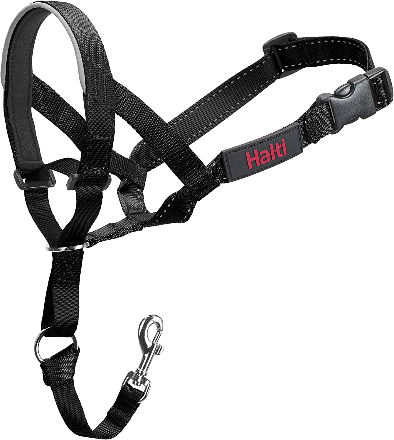 Dog Headcollar, Black, Size 4