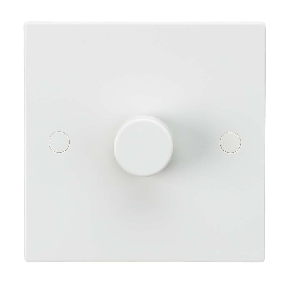 1000W White 1G 2 Way 230V Electric Dimmer Switch Wall Plate