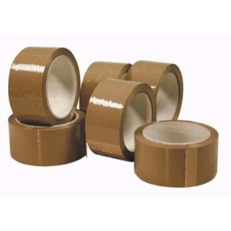 50mm Brown 66m Packaging Wrapping Polypropylene Tape