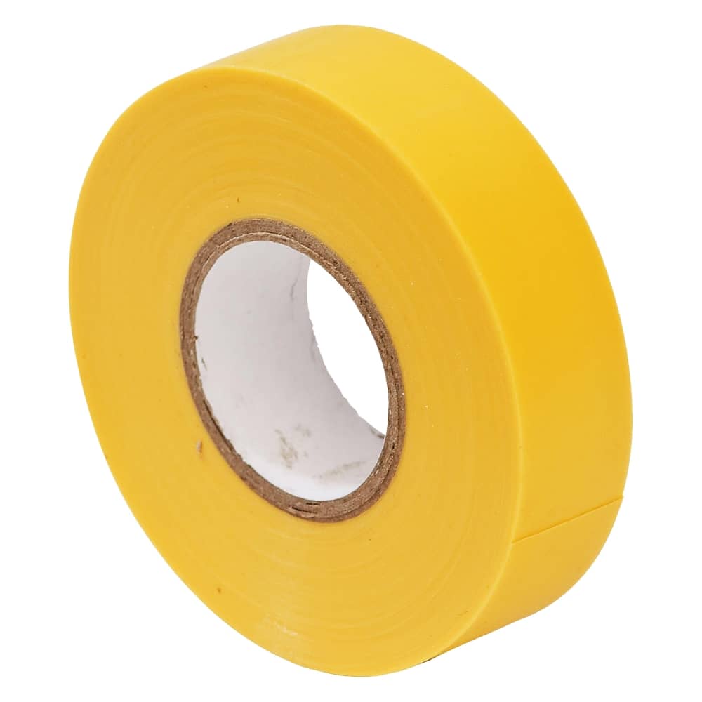 19mm 20m Electrical Adhesive PVC Insulation Tape Flame Retardant - Yellow