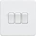 Screwless 10AX 3G 2-Way Switch - Matt White