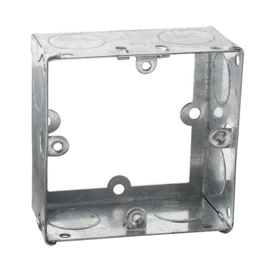1G 35mm Galvanised Extension Back Box