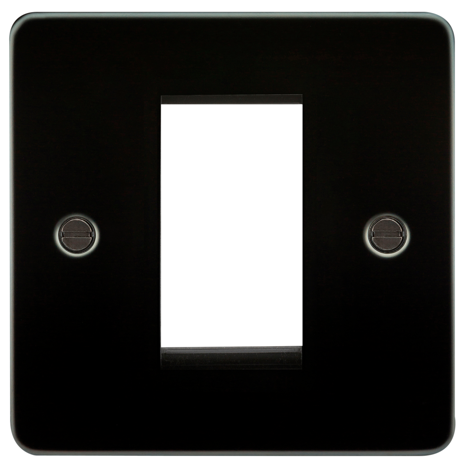 Flat Plate 1G Modular Faceplate - Gunmetal
