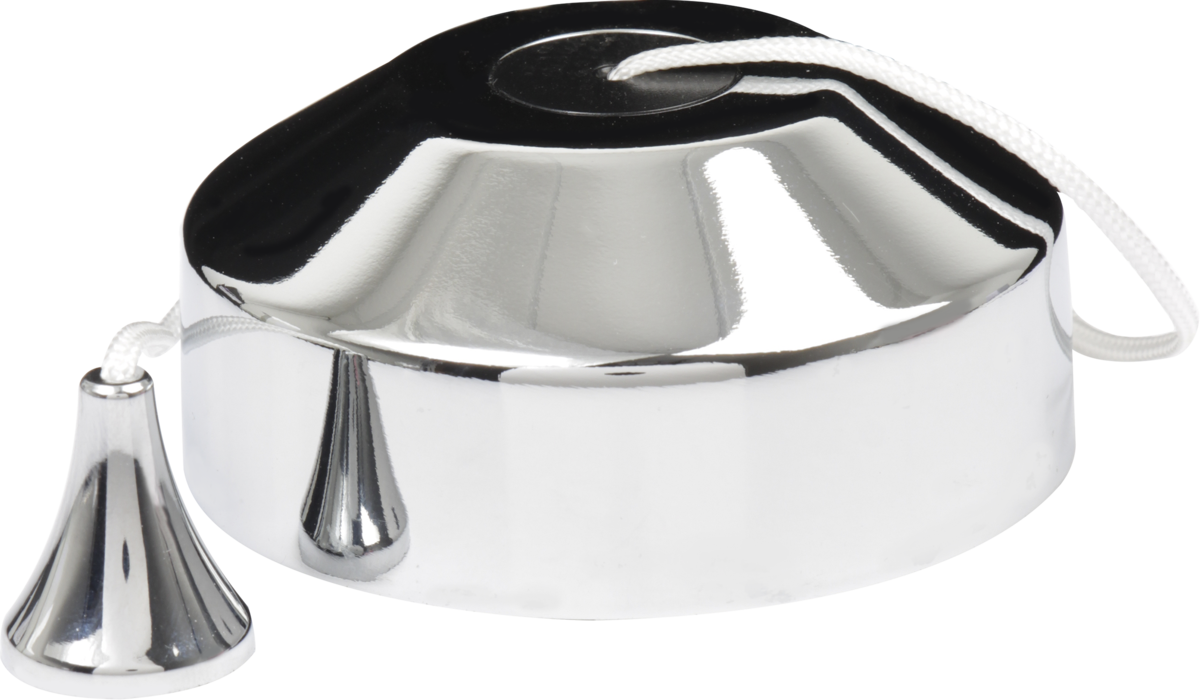 Polished Chrome Bathroom Pull Cord Ceiling Switch