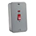 45A 2G DP 230V Metal Clad Switch With Neon