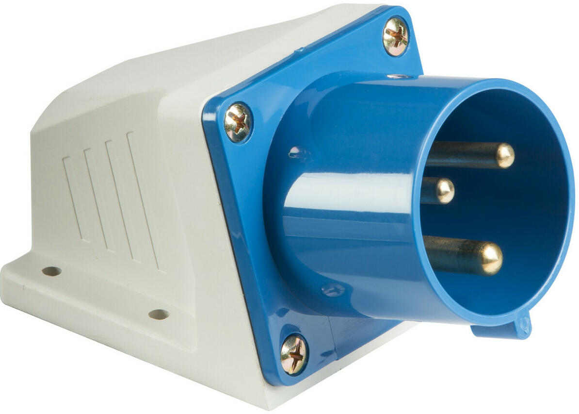 32A 2P+E 240V BLUE Appliance Inlet