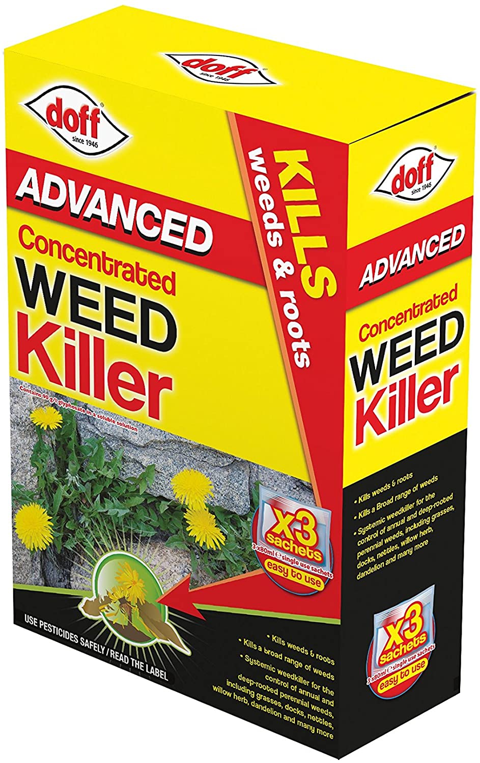 Advanced Weedkiller Concentrate - 3 Sachets