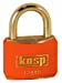 40mm Brass Padlock with Green Plastic Coating