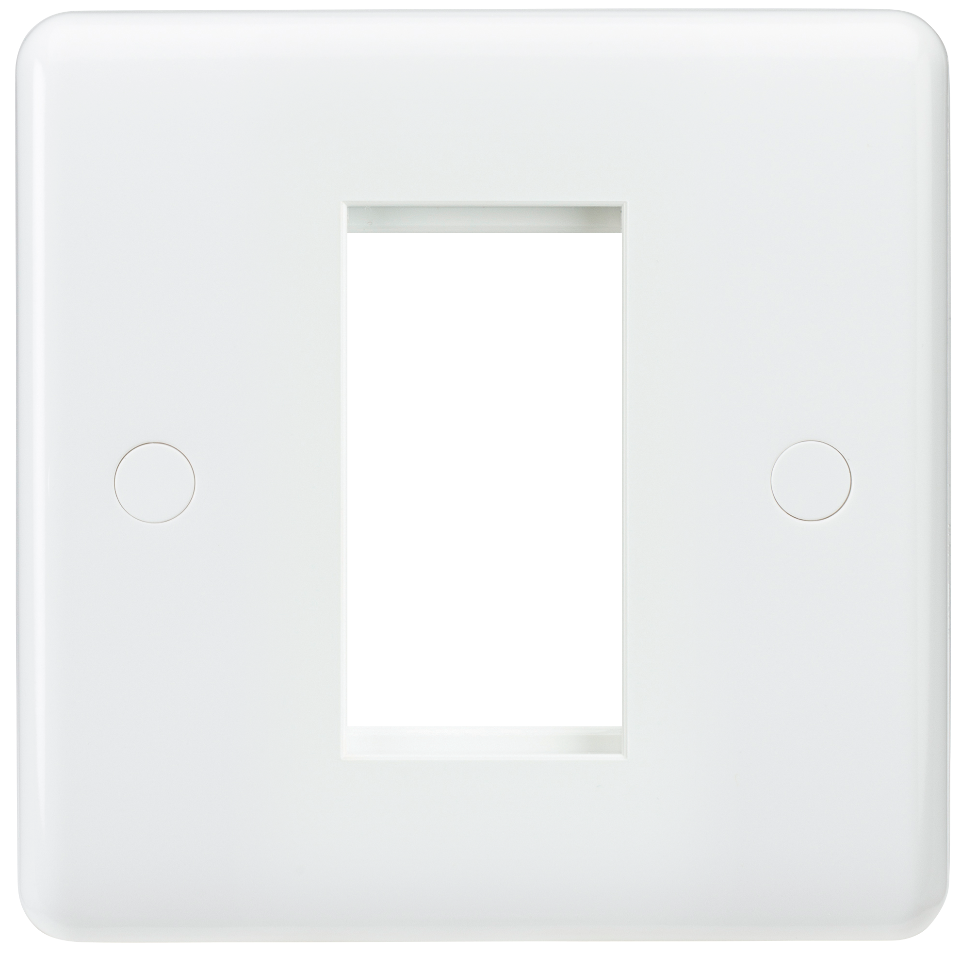 Curved Edge 1G Modular Faceplate