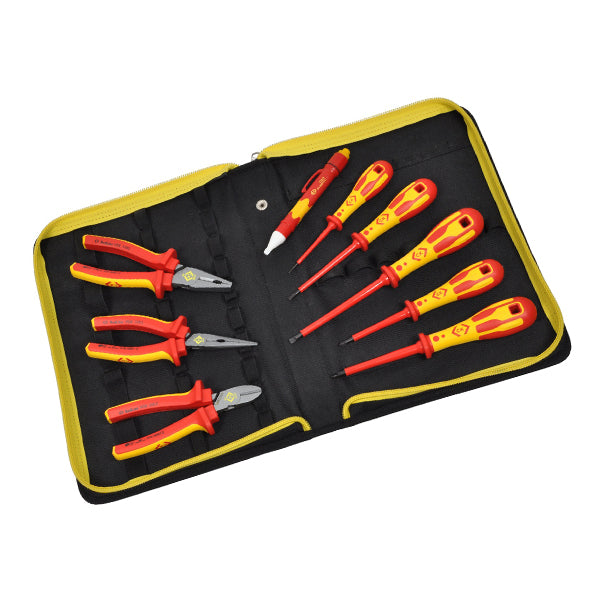 9 Piece PZ Electricians VDE Pliers & Screwdrivers Tool Kit